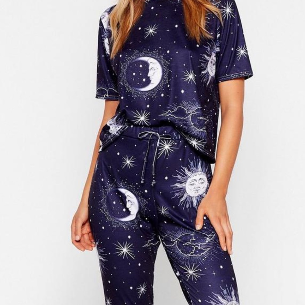 Night and Day Moon Pajama Set